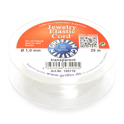 Elastic - Griffin elastic fiber 1mm spool with a length of 25m
