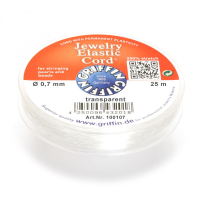 Elastic - Elastic fiber Griffin 0.7 mm roll with a length of 25 m