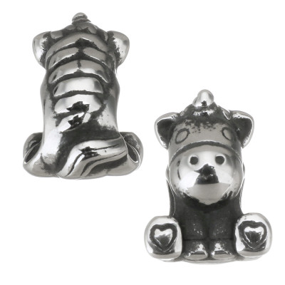 Surgical steel unicorn bead