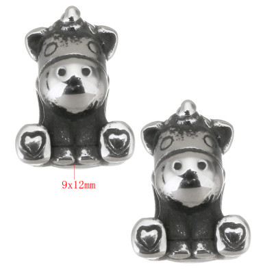 Surgical steel unicorn bead