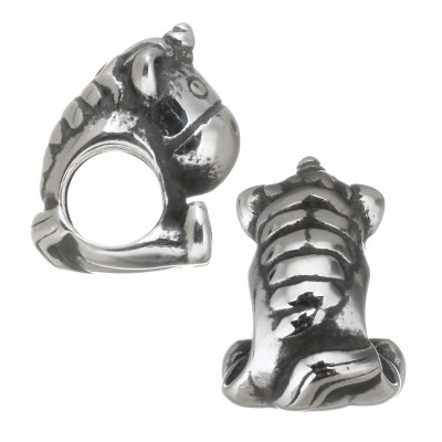 Surgical steel unicorn bead