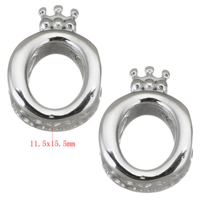 Bead ring with surgical steel crown