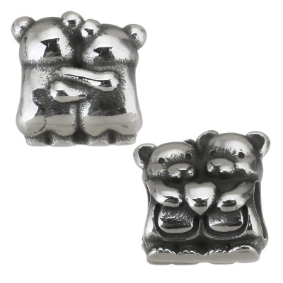 Bead teddy bears of surgical steel