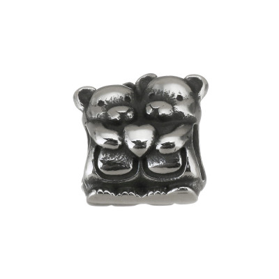 Bead teddy bears of surgical steel