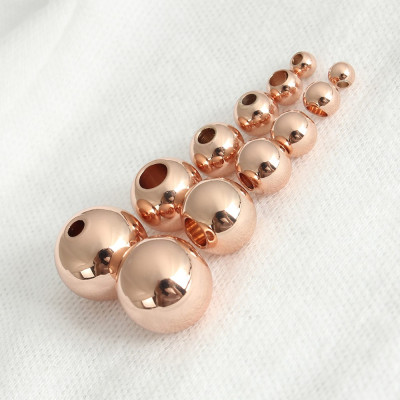 Bead in galvanization Rose Gold 3 x 4mm of surgical steel