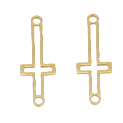 Konektor křížek ve dvou barevných variantách chirurgická ocel