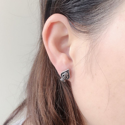 Surgical steel 316L skull earrings