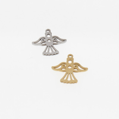Pendant angel surgical steel two color variants