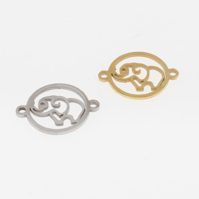 Elephant surgical steel connector two color variants