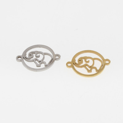 Elephant surgical steel connector two color variants