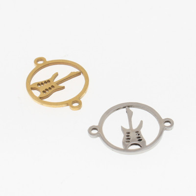 Konektor elektrická kytara ocel dvě barevné varianty