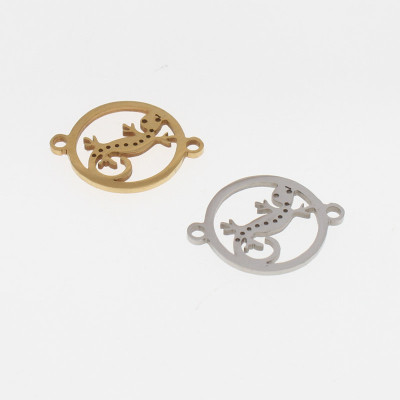 Connector lizard two color variants surgical steel