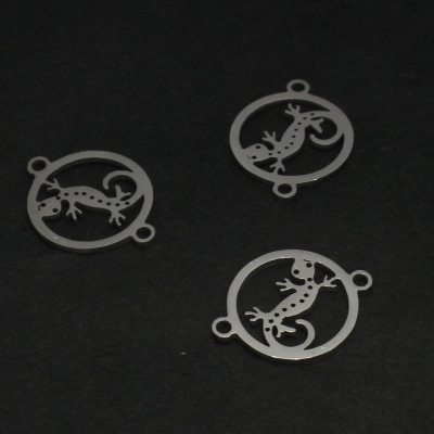 Connector lizard two color variants surgical steel