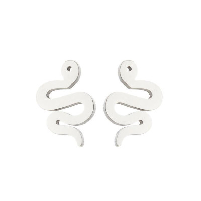 Surgical steel snakes earrings