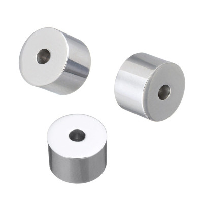 Bead with small draw-through 8 x 5mm from surgical steel