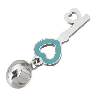 Eyelet pendant key surgical steel