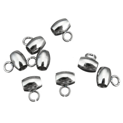 Bead with eyelet 5 x 7mm from surgical steel