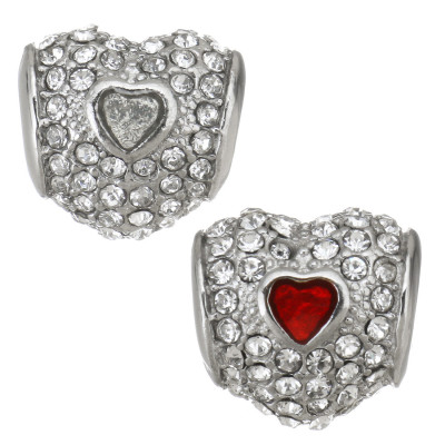 Korálek se šatony a barevným emailem z chirurgické oceli