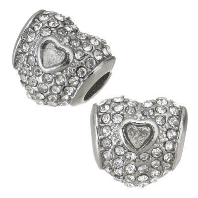 Korálek se šatony a barevným emailem z chirurgické oceli