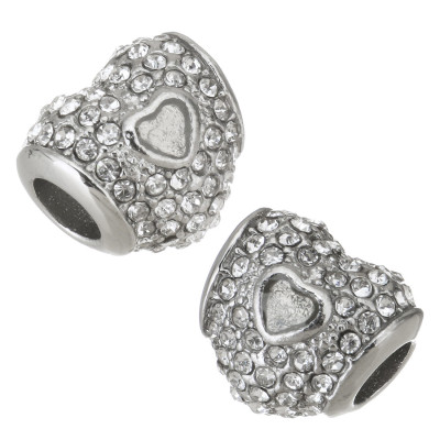 Korálek se šatony a barevným emailem z chirurgické oceli