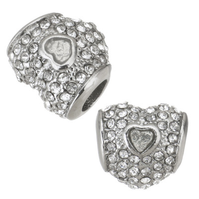 Korálek se šatony a barevným emailem z chirurgické oceli