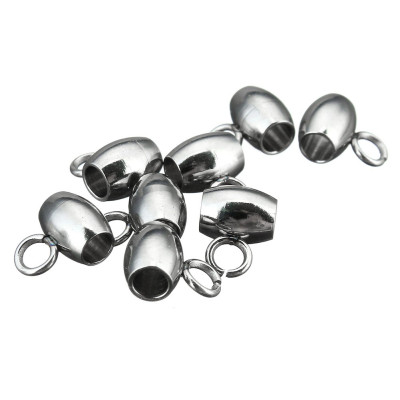 Bead with eyelet 7 x 9mm without surface treatment of surgical steel