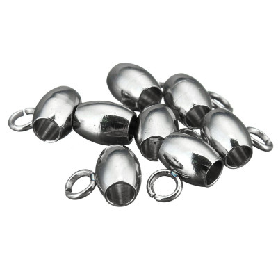 Bead with eyelet 7 x 9mm without surface treatment of surgical steel