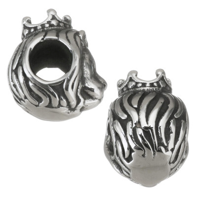 Bead with a large thread the lion king of surgical steel