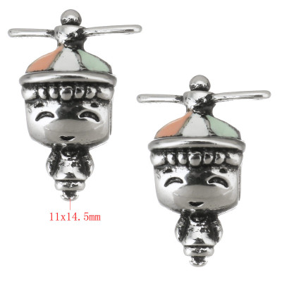 Bead with a large thread baby boy surgical steel