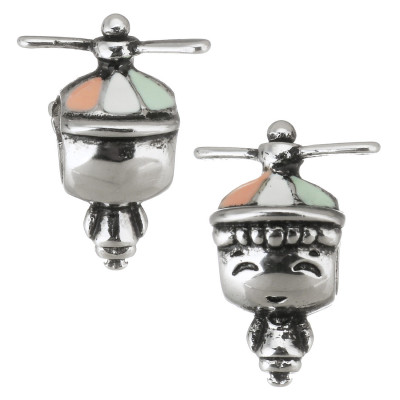 Bead with a large thread baby boy surgical steel