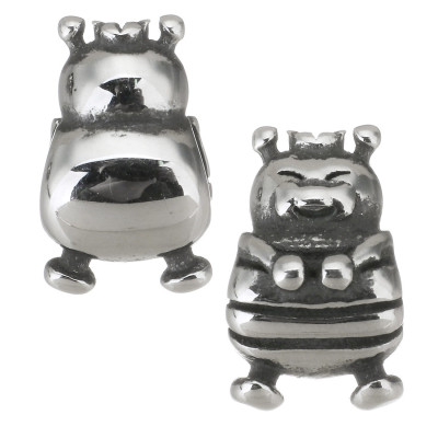 Bead with a large thread bee king surgical steel