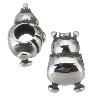 Bead with a large thread bee king surgical steel