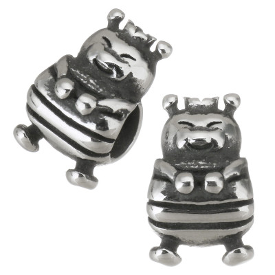 Bead with a large thread bee king surgical steel