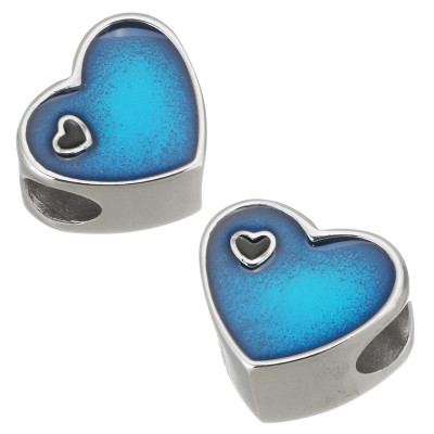 Srdce s emailem výběr s mnoha barevných kombinací chirurgická ocel