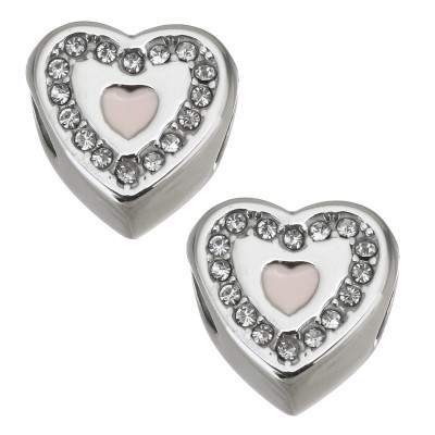 Korálek se šatony a barevným emailem chirurgická ocel