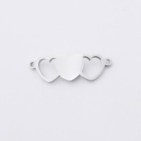 Heart connector choice of three variants of surgical steel