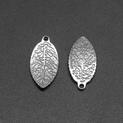 Surgical steel ticket pendant