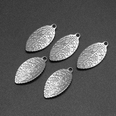 Surgical steel ticket pendant