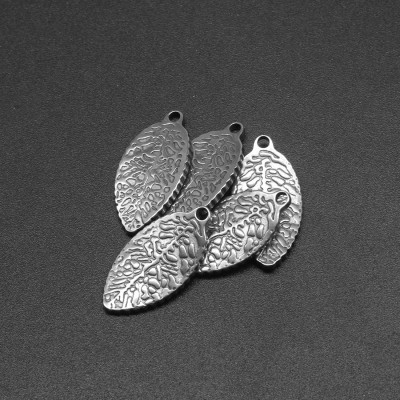 Surgical steel ticket pendant