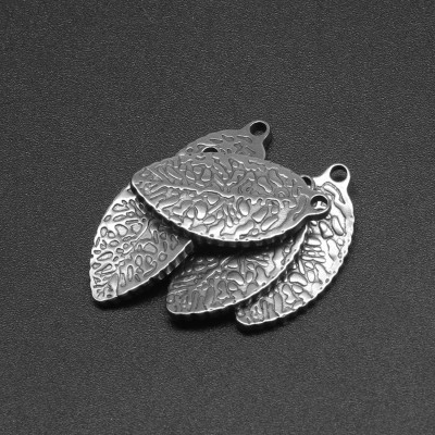 Surgical steel ticket pendant