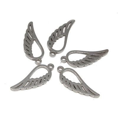 Pendant small angel wing made of surgical steel
