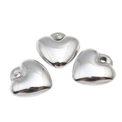 Heart pendant 8 x 8mm in surgical steel