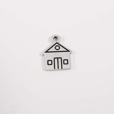 Surgical steel house or caravan pendant
