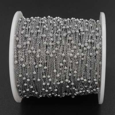 Fine chain with 3mm balls surgical steel