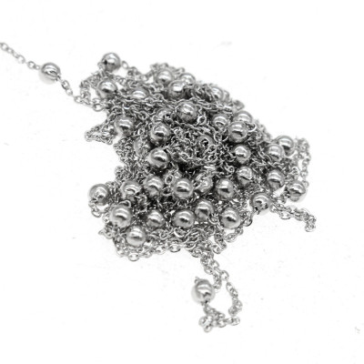 Fine chain with 3mm balls surgical steel