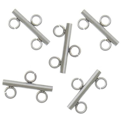 Two-row hanger, 1 piece, surgical steel