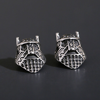 Bead knight's head three color variants of surgical steel