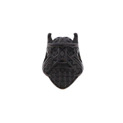 Bead knight's head three color variants of surgical steel