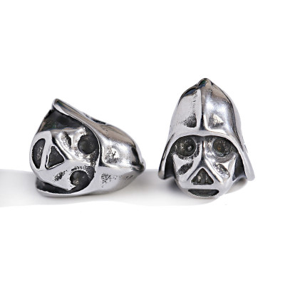 Bead helmet with surgical steel skull