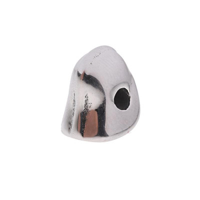 Bead helmet with surgical steel skull